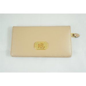 Lauren Ralph Lauren Whitby Slim Wallet in Nude Cream Beige